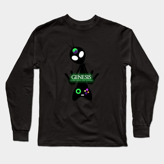 Genesis Streetwear -  Alien Gamer Long Sleeve T-Shirt by retromegahero